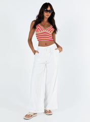 Ogilvie Linen Blend Pants White