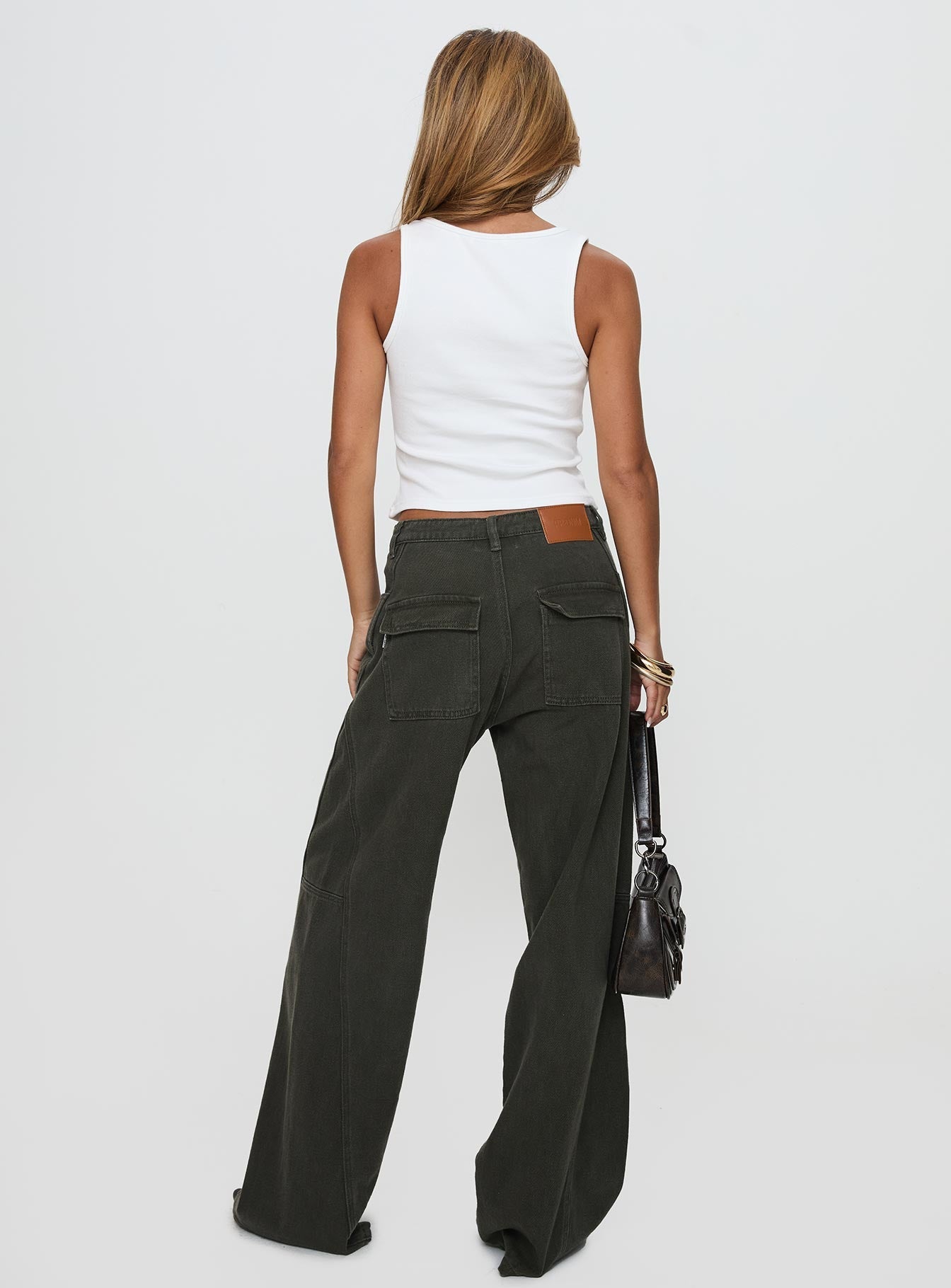 Bruiser Tie Waist Jeans Green Petite