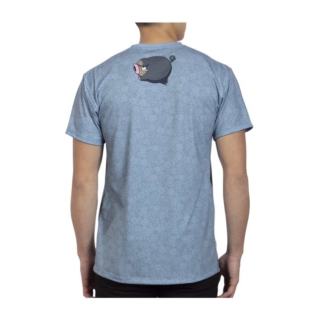 Lechonk & Berries Blue Allover-Print Relaxed Fit Crew Neck T-Shirt - Adult